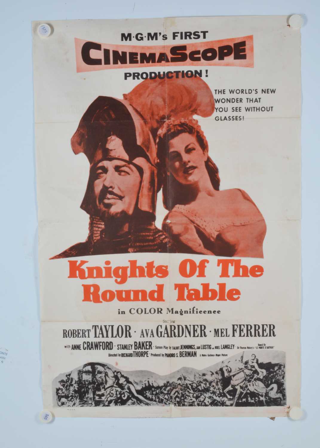 Knights of The Round Table (1953) One Sheet poster,