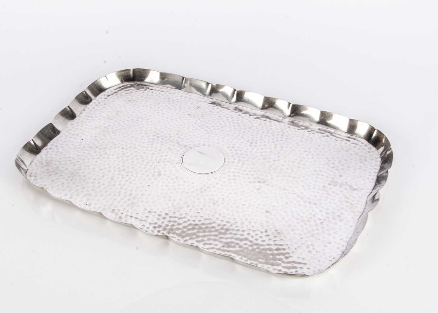A late Victorian or later silver tray by William Comyns,