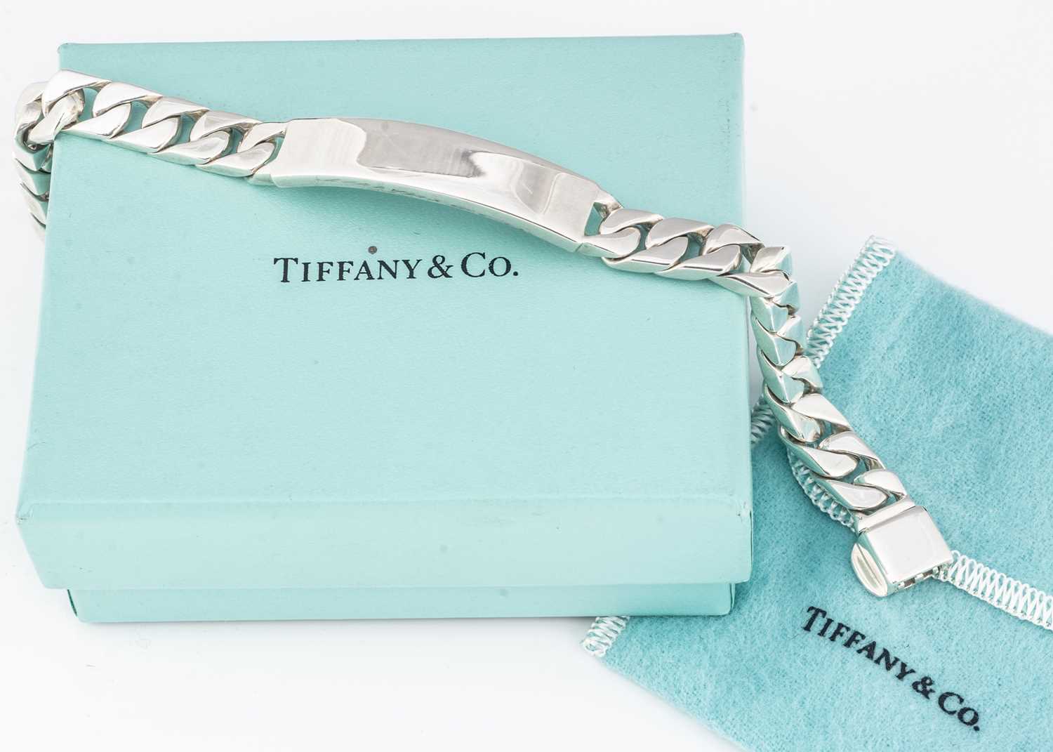 A Tiffany & Co silver identity bracelet,