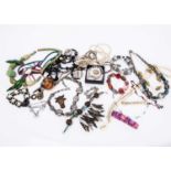 A large collection of costume jewellery,