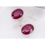 Two certificated Thai Rubies,