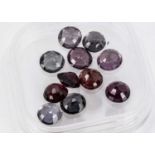 Eleven certificated Burmese Spinels,