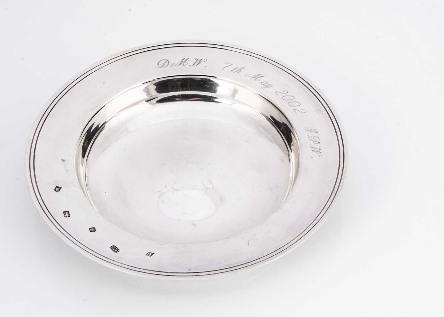 A modern silver Armada style dish by NL,