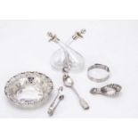 A group of six silver collectables,