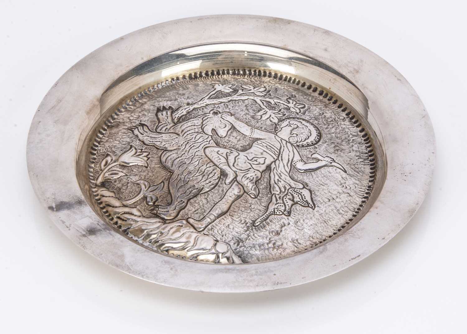 An early 20th century continental small tray,
