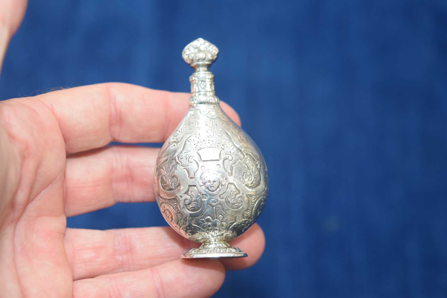 Four Victorian and later silver scent bottles, - Image 8 of 9