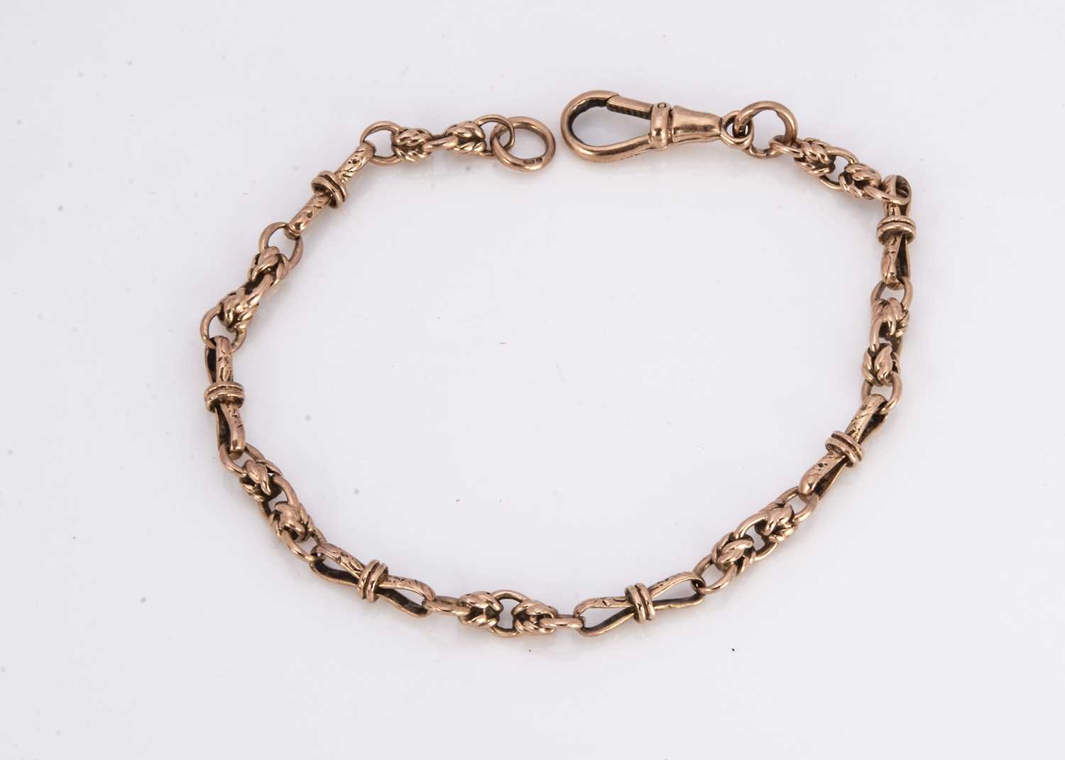 A 9ct gold bracelet,