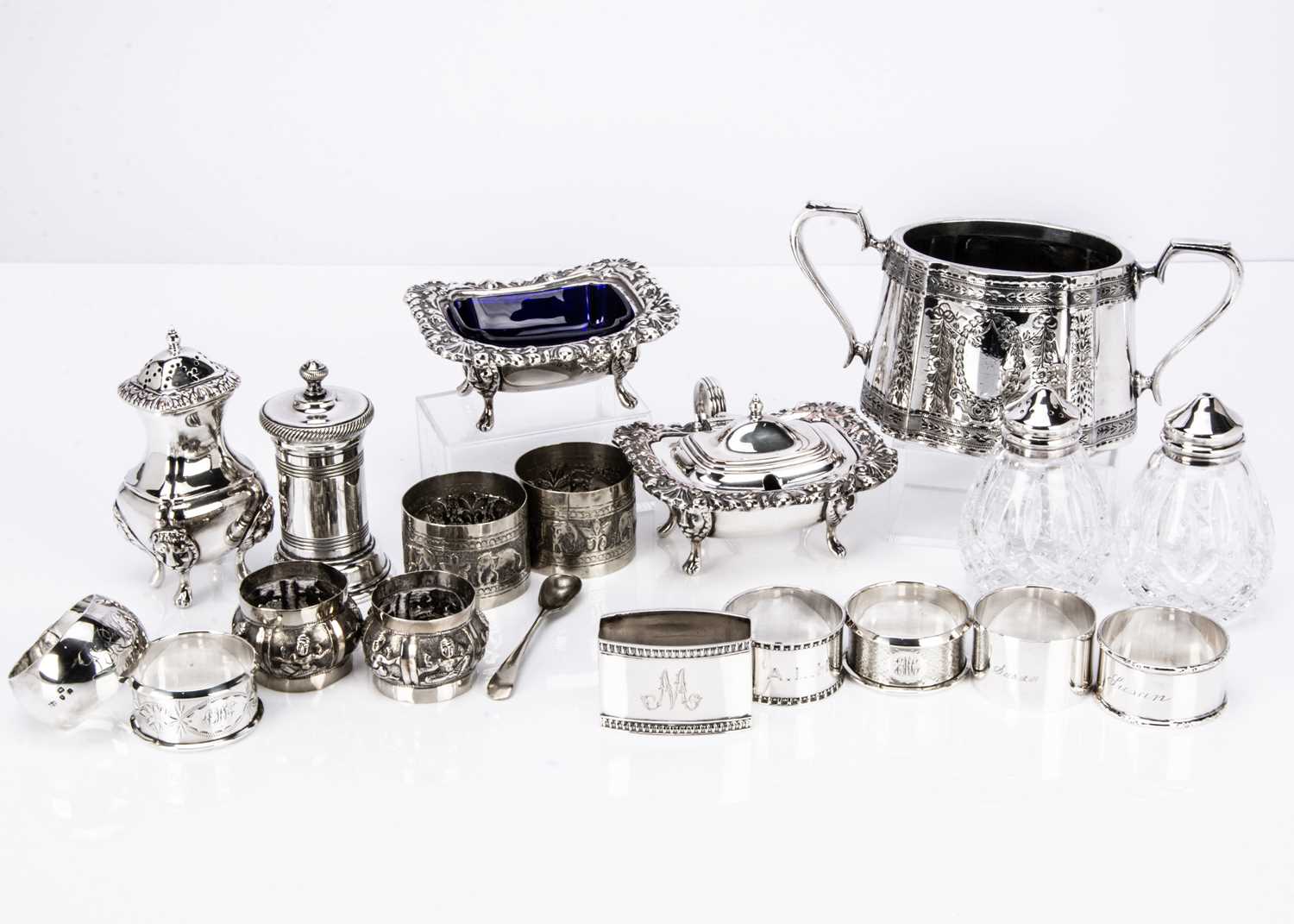 A collection of silver and silver plate, - Image 2 of 2