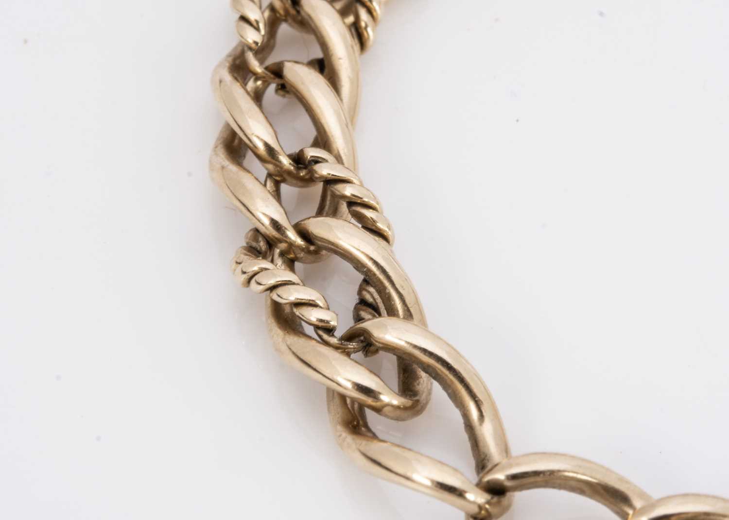 A 9ct gold knotted bracelet, - Image 2 of 2