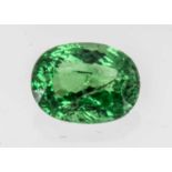 A certificated Tsavorite Garnet,