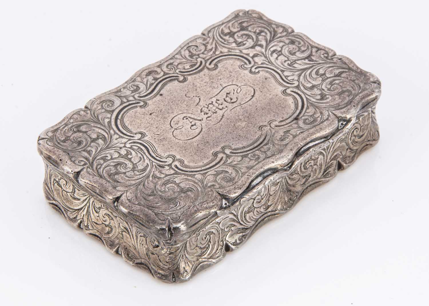 An early Victorian silver snuff box by Edward Smith,