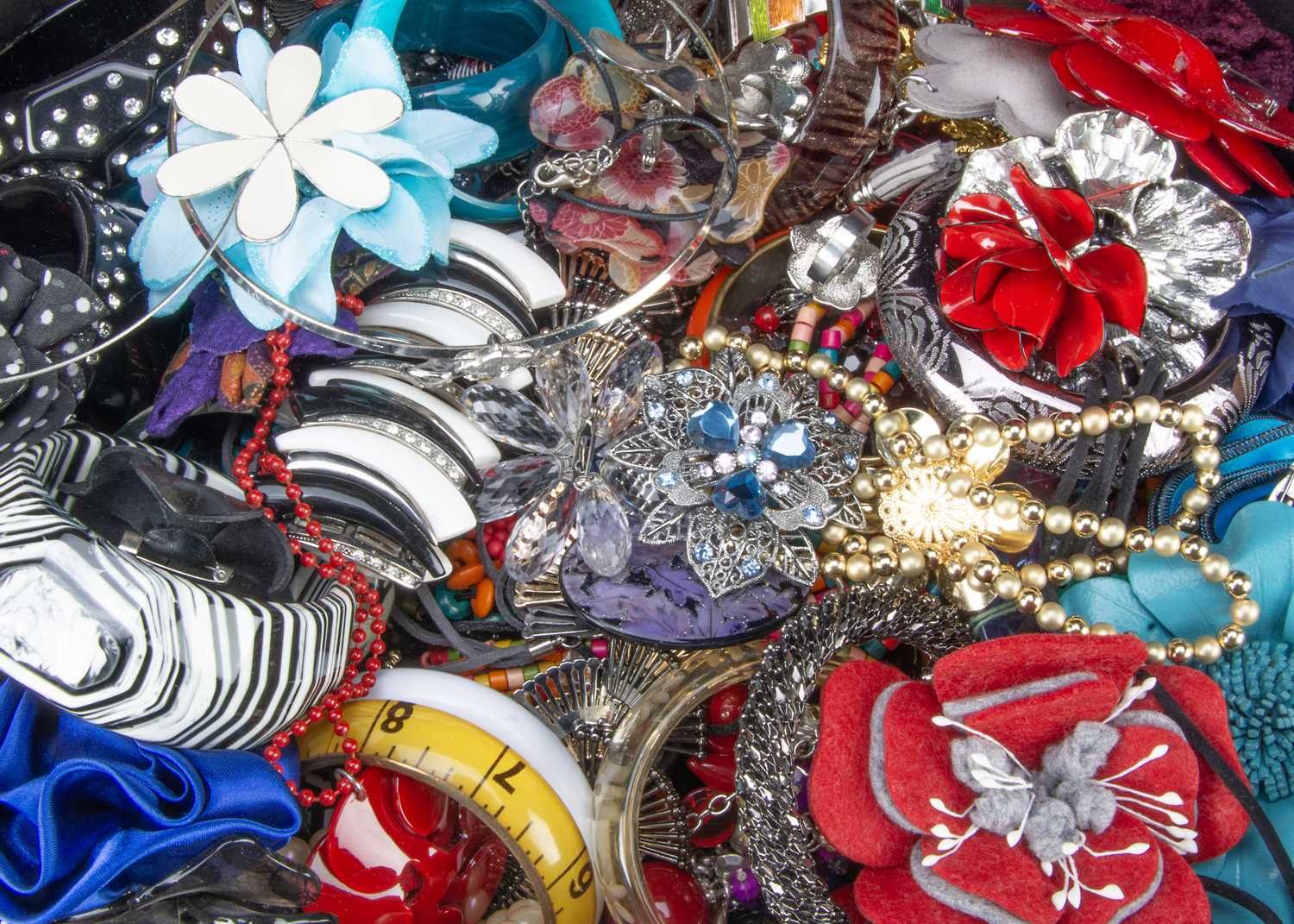 A large collection of modern costume jewels, - Image 2 of 2