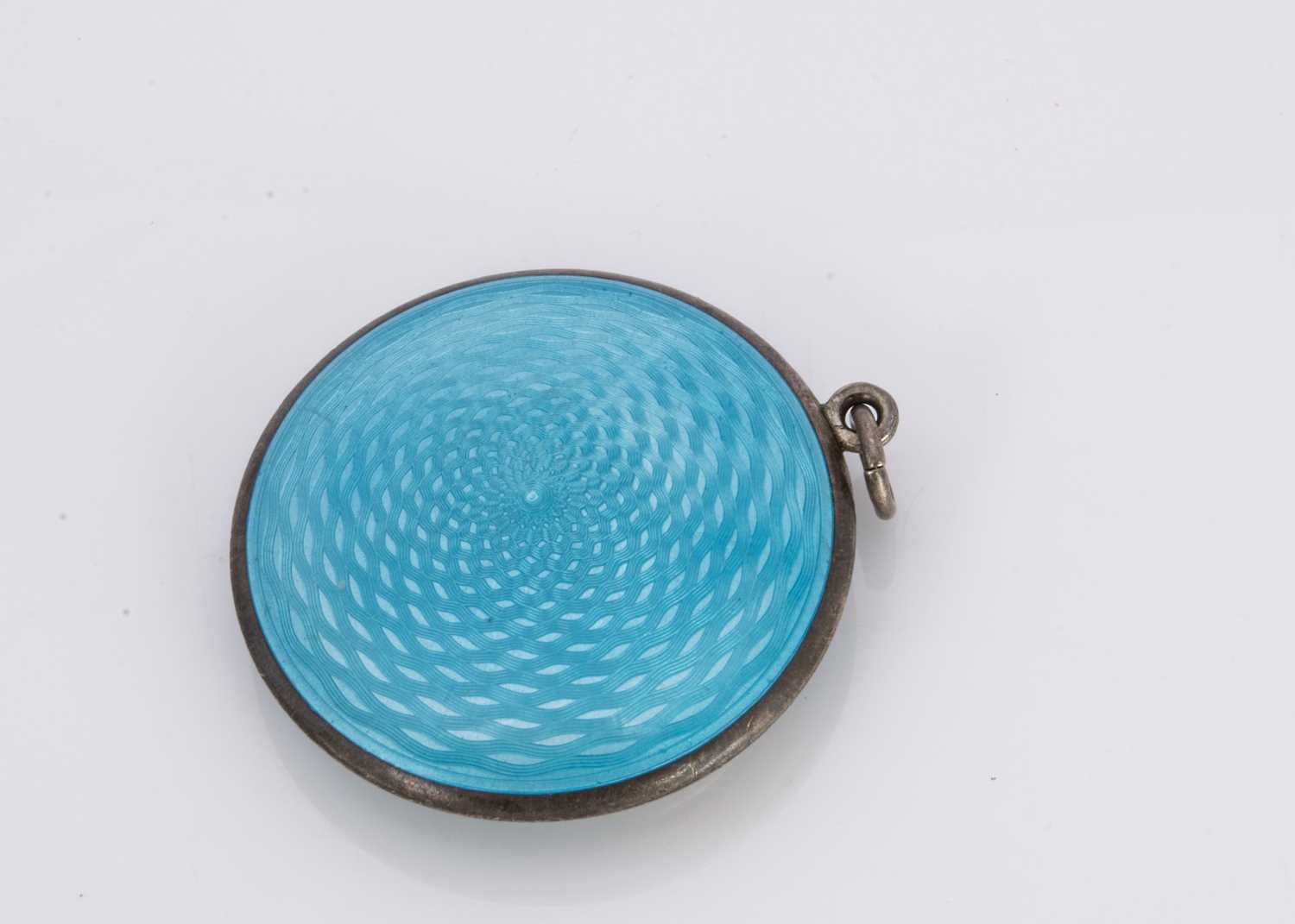An Art Deco silver and enamel compact, - Image 2 of 2