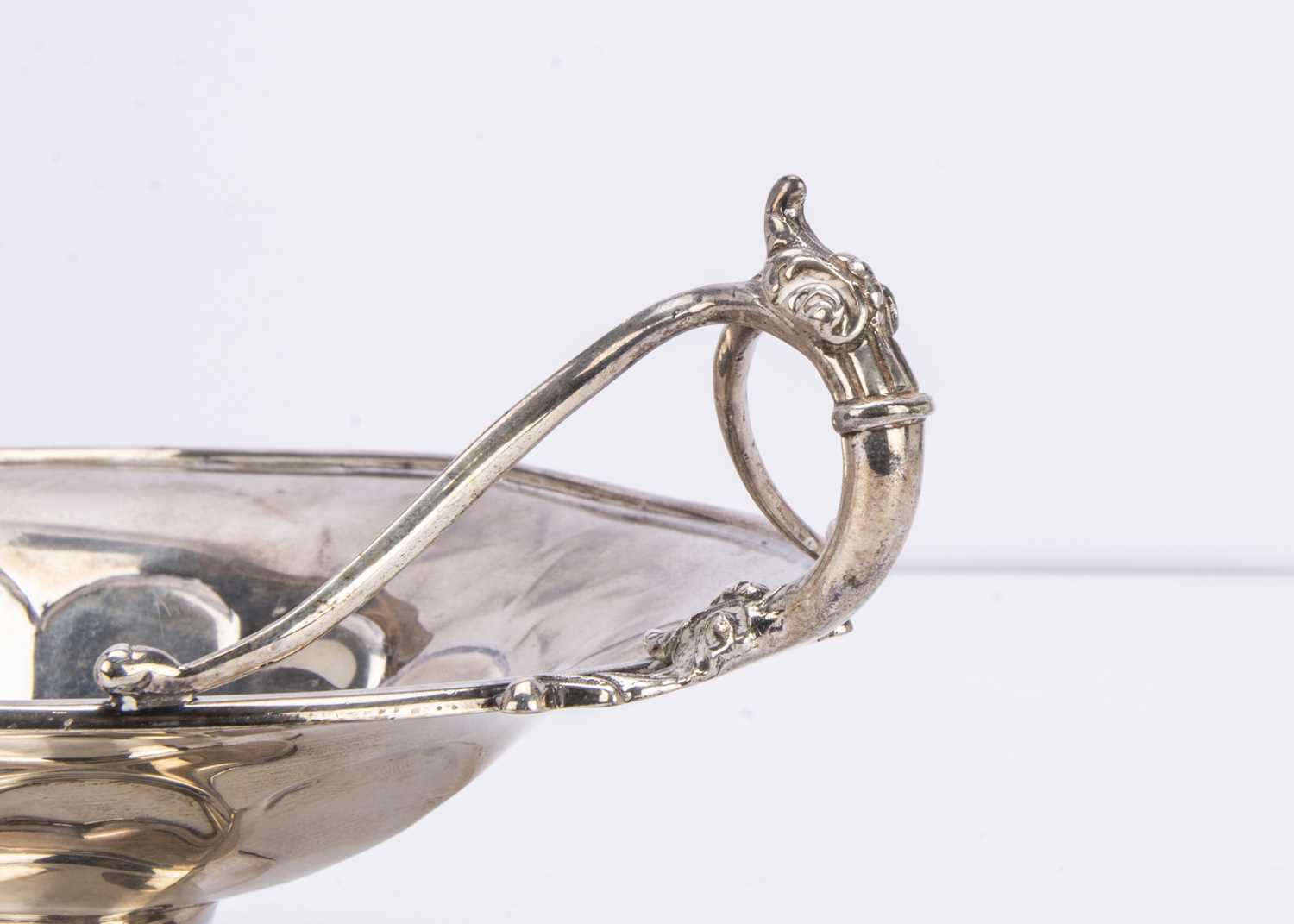 A George V silver twin handled dish, - Image 3 of 3