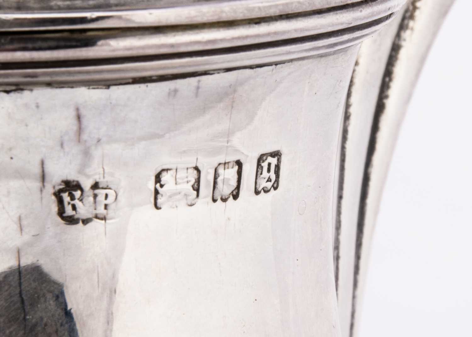 A Victorian silver hot water pot, - Image 2 of 2