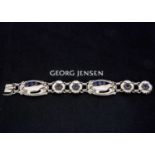 An early Georg Jensen lapis lazuli bird bracelet no. 23,