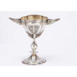 A mid Victorian silver presentation trophy,