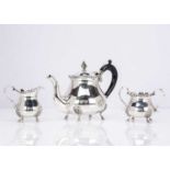 A vintage Indian three piece tea set,