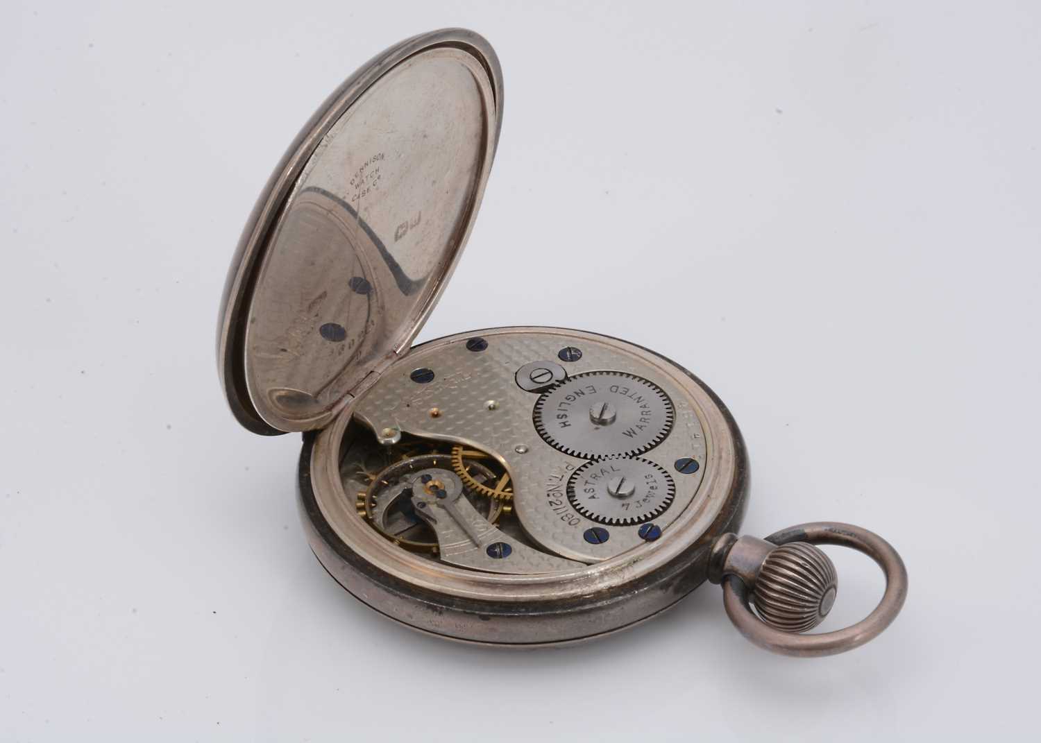 An early 20th century silver open faced pocket watch marked Coventry ...