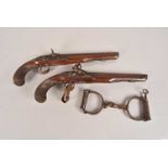 A pair of Flintlock pistols,