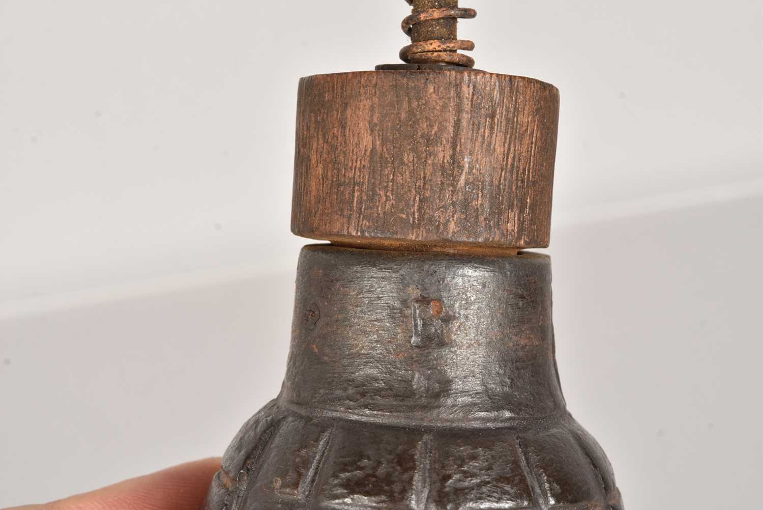 An inert WWI French 'Citron' Foug Grenade, - Image 2 of 3