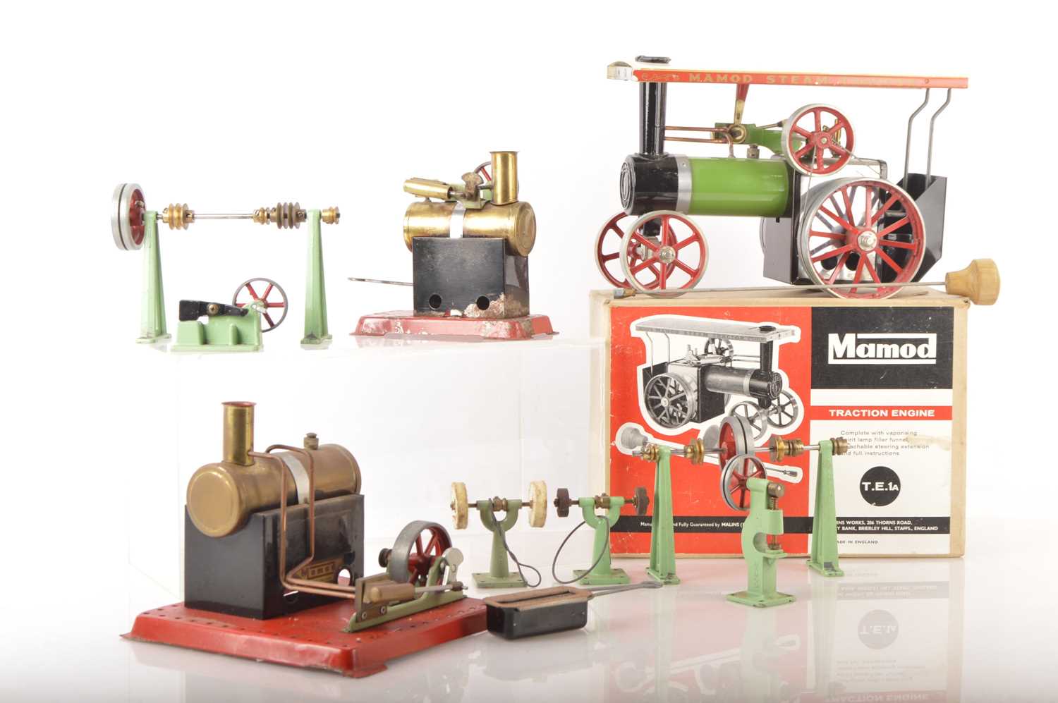 MAMOD : Steam Engine SP4 - Machine à vapeur, avec ses accessoires et sa notice, dan