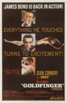 Goldfinger (1964) Original US poster Artist: David Chasman (dates unknown)Designers: David Chasman(d