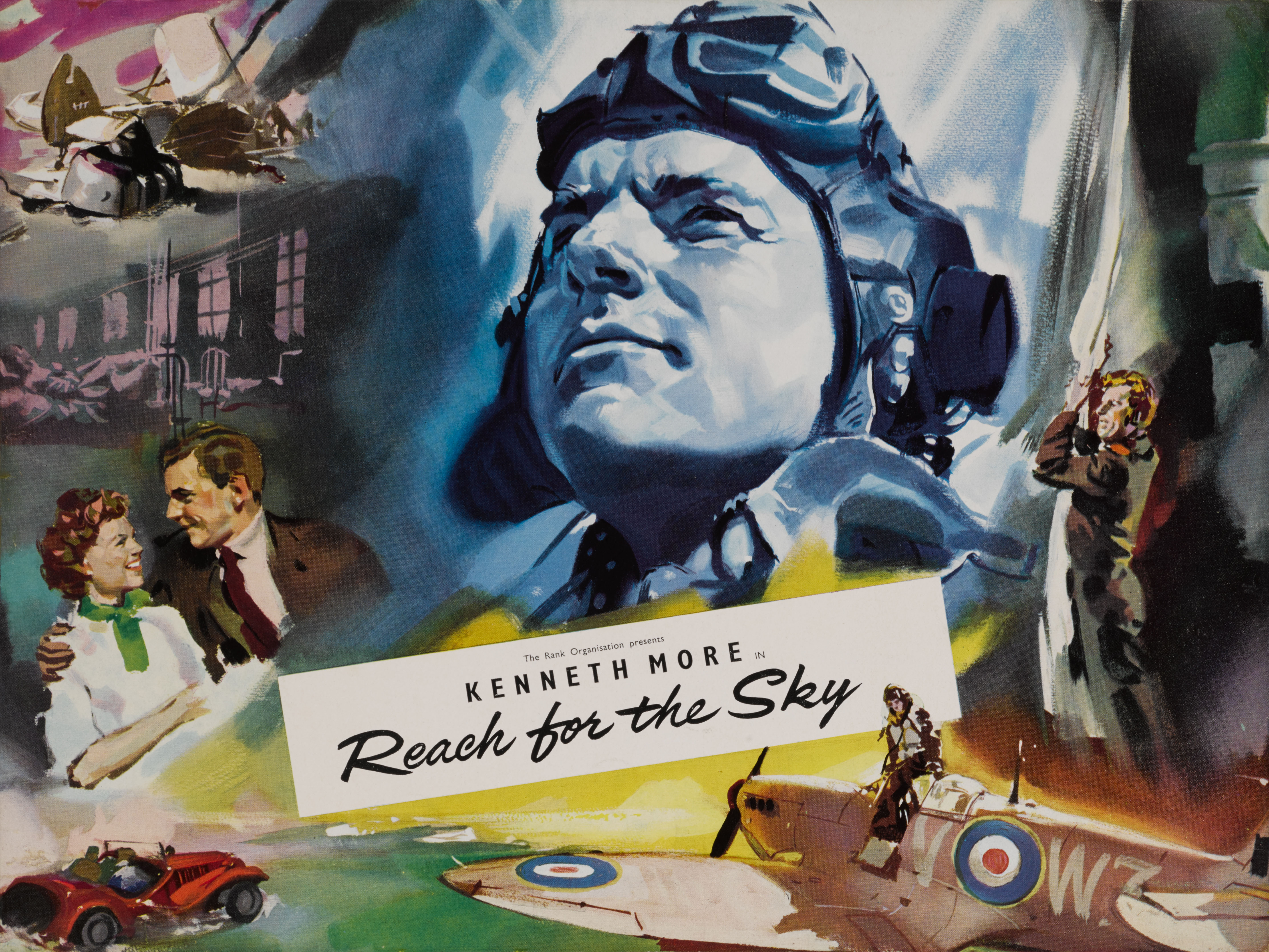 Reach for the Sky (1956) Original British synopses accompaniment  Artist: Dougie Post (dates unknown