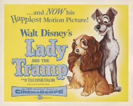 Lady and the Tramp (1955) Original US poster Unframed: 22 x 28 in. (56 x 71 cm)Unfolded and paper ba