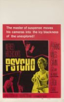 Psycho (1960) Original US poster Unframed: 22 x 14 in. (56 x 36 cm)Unfolded and paper backedThis siz