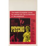 Psycho (1960) Original US poster Unframed: 22 x 14 in. (56 x 36 cm)Unfolded and paper backedThis siz