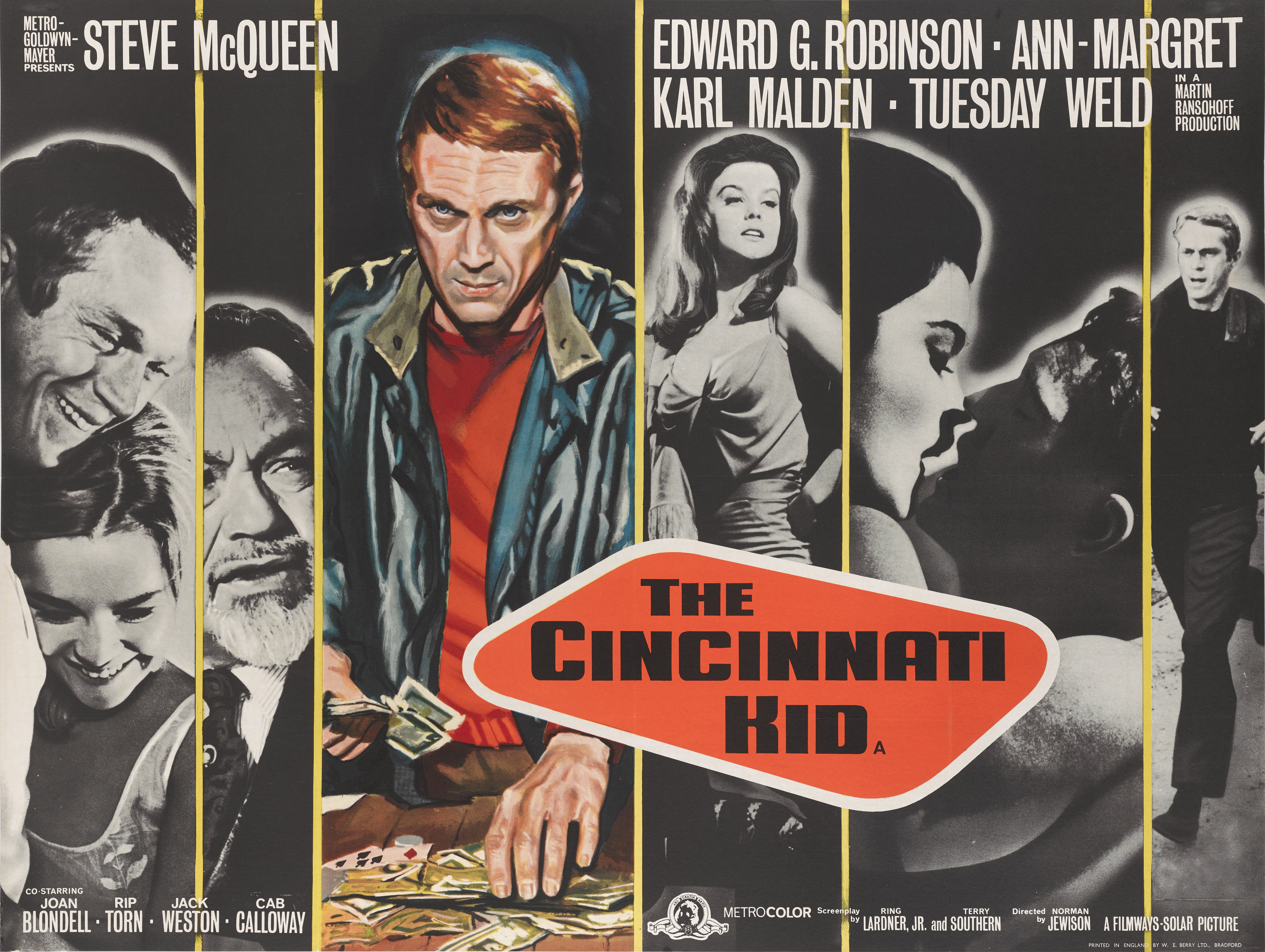 The Cincinnati Kid (1965) Original British poster Unframed: 30 x 40 in. (76 x 102 cm)Linen backedThi
