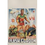 Flash Gordon (1936) Original Belgian poster. First Belgian release c. 1940 Unframed: 21 1/2 x 14 in.