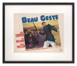 Beau Geste (1939) Original US lobby card Unframed: 11 x 14 in. (28 x 36 cm)Framed: 19 3/4 x 19 1/2 i