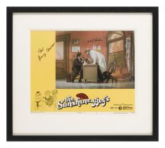 The Sunshine Boys (1975) Original US lobby card number 4, signed by George Burns and Walter Matthau