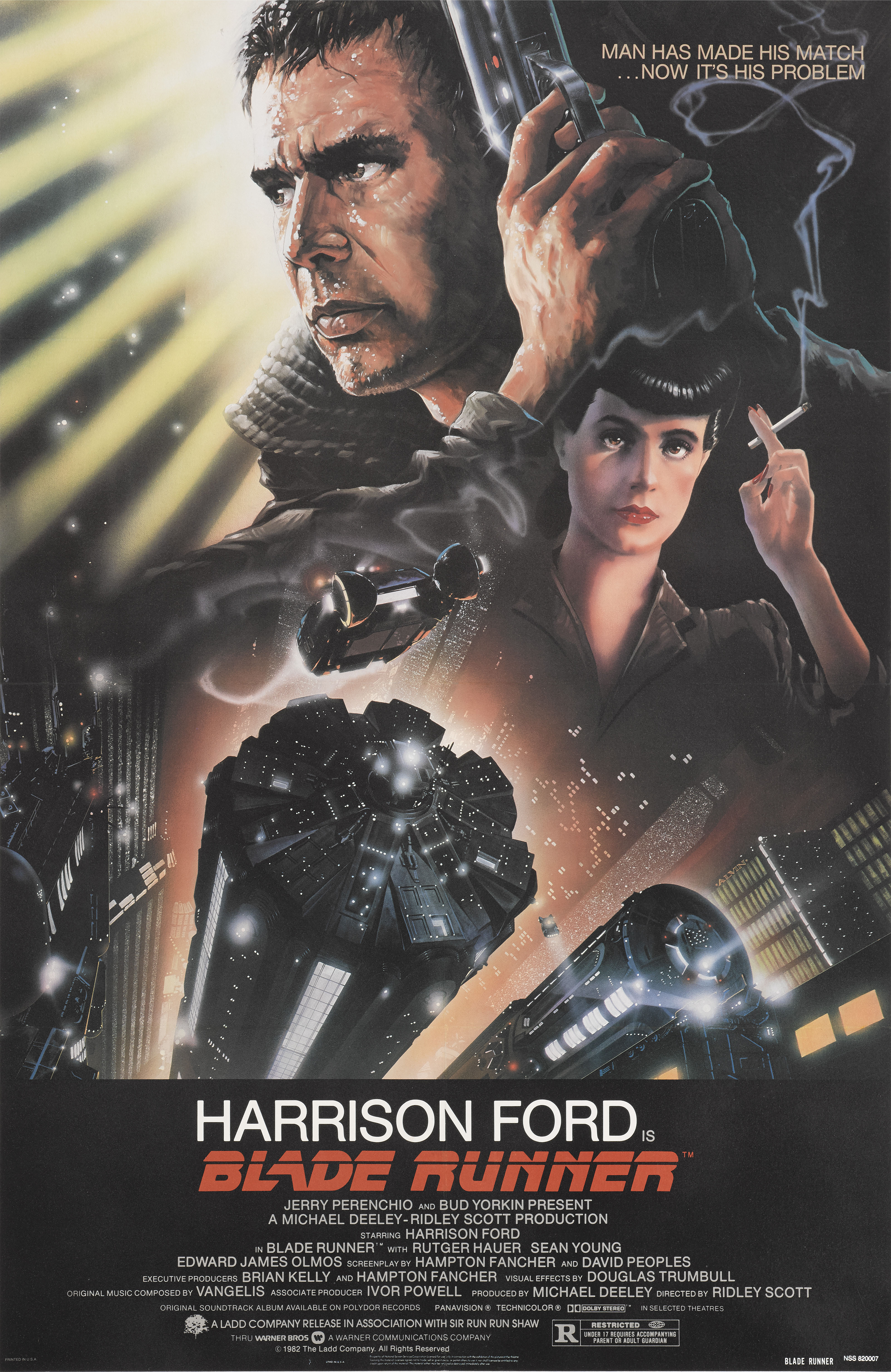 Blade Runner (1982) Original US poster Artist: John Alvin (1948-2008)Unframed: 41 x 27 in. (104 x 69