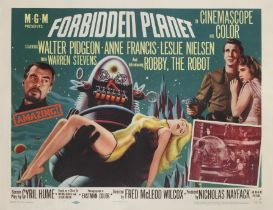 Forbidden Planet (1956) Original US poster, style A Unframed: 22 x 28 in. (56 x 71 cm)Paper backed F