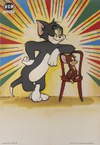 Tom and Jerry / Tom Y Jerry (1968) Original Spanish stock poster Unframed: 39 x 27 in. (99 x 69 cm)L