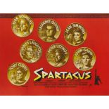 Spartacus (1960) Original British poster Unframed: 30 x 40 in. (76 x 102 cm)Linen backedThis film wa