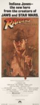 Raiders of the Lost Ark (1981) Original US poster Artist: Richard Amsel (1947-1985)Unframed: 36 x 14