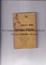 ATHLETIC NEWS FOOTBALL ANNUAL 1893 Annual with a stamp on the front cover. Generally good