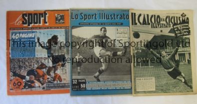 ITALY V ENGLAND 1952 Three Italian magazines covering the match in Florence: IL Calcio Illustrato