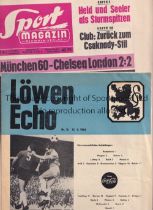 CHELSEA Programme and German magazine, Sport 17/5/1966 with pictures and report for the away ICFC