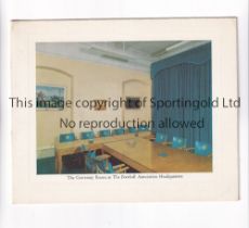 ALF RAMSEY SIGNED XMAS CARD 1967 Card with the Centenary Room at the FA on the cover and signed