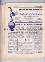 TOTTENHAM HOTSPUR Thirty seven home programmes for season 1954/5 including 21 X League, 1 X FA Cup v