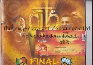 UEFA EURO 2004 Official programme for the UEFA Euro 2004 held in Portugal, an official tribute to