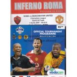 MANCHESTER UNITED Five away programmes including Vodacom Challenge tournament in South Africa 15-