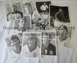 PRESS PHOTOS / ENGLAND Eleven B/W photos with stamps on the reverse, seven 8.5" X 6.5" portraits