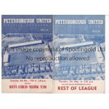 PETERBOROUGH UNITED Two home programmes for the Midland League Championship match v The Rest of