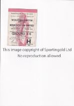 MANCHESTER UNITED 1949 FA CUP SEMI-FINAL Ticket for the away FA Cup Semi-Final v Wolverhampton 26/